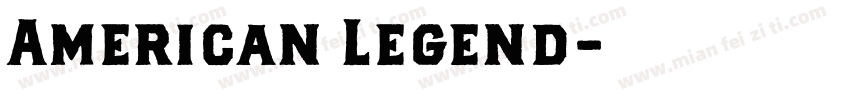 American Legend字体转换